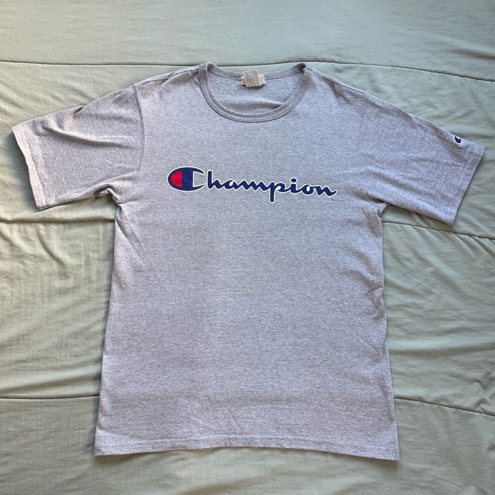 champion gray men's t-shirt
